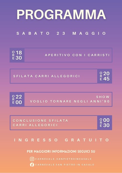 Locandina Carnevale Bambini